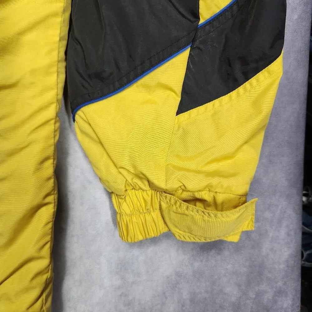 VTG Columbia Mens‎ Jacket size Large Yellow Zip Up Front Insulated Fleece Lined